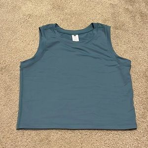 NWOT Paragon Crop Top Everglades Teal - L